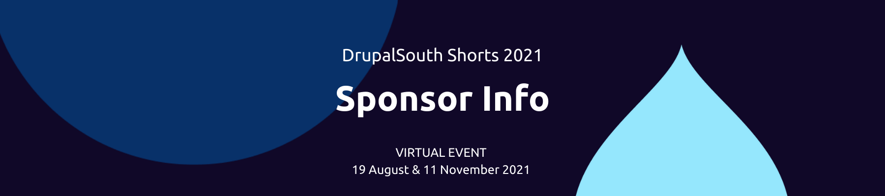 DrupalSouth Shorts Sponsor Info Banner